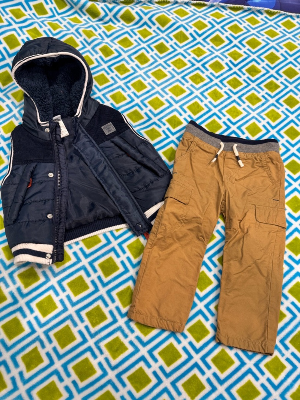 Kids Cargo Pants in Khaki - winter wear size 18 months
